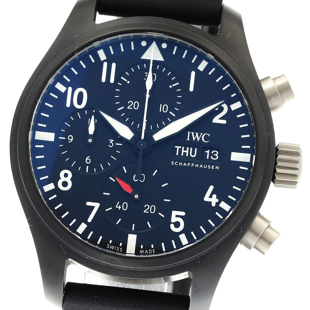 IWC SCHAFFHAUSEN big pilot watch top gun IW389401 Chronograph AT Men's_904834