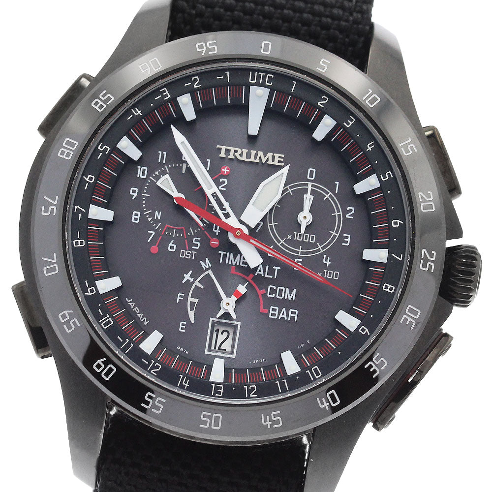 Epson TRUME TR-MB7005 Light charge black Dial Solar Powered Radio Men's_904840
