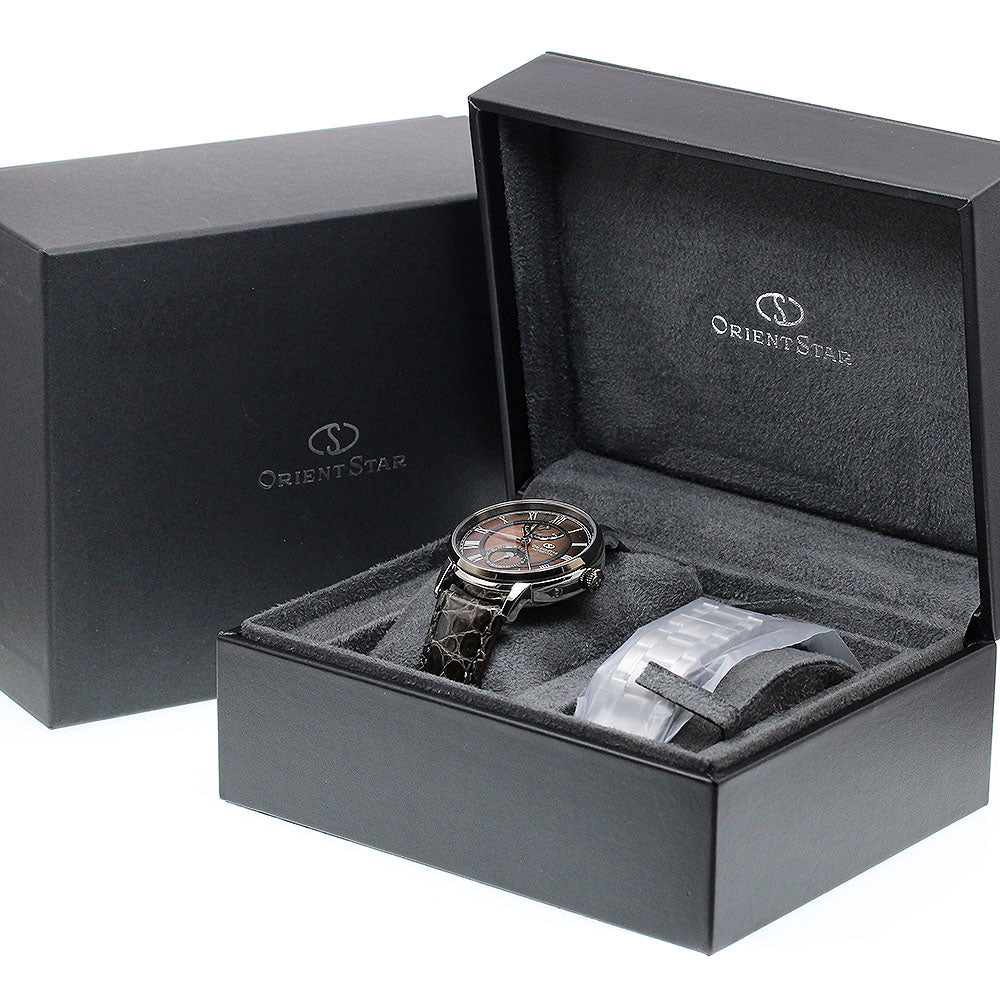 ORIENT Orient Star M45 F7 Limited Edition F7M6-UAN0/RK-AY0120A Mechanical moon phase Brown shell Dial Automatic Men's Watch_904842