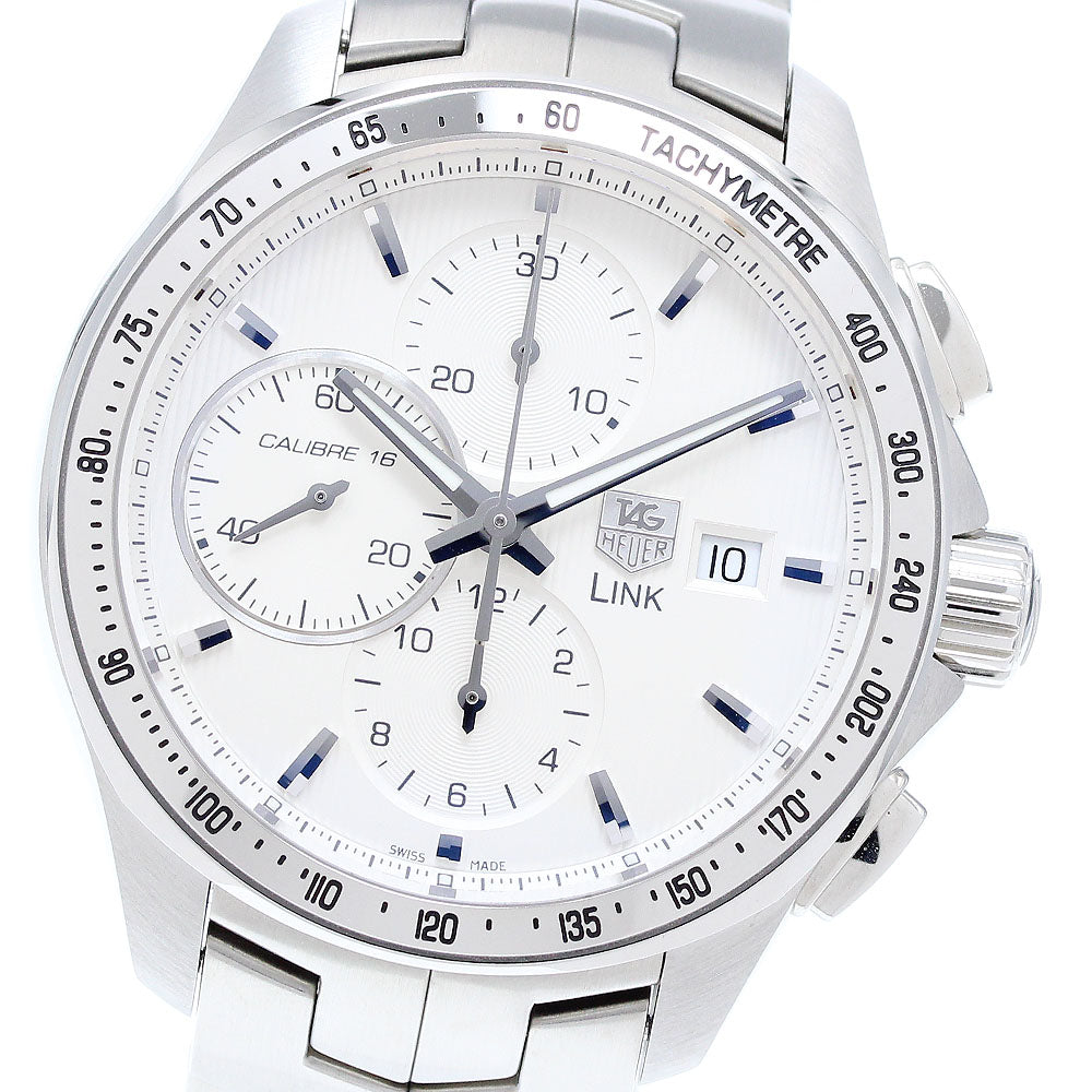 TAG HEUER Link CAT2011 Caliber 16 Chronograph Silver Dial Automatic Men's_904845