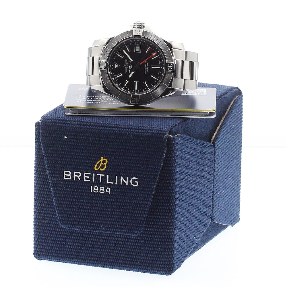 BREITLING Avenger Automatic 43 A32397 GMT date black Dial AT Men's Watch_904846