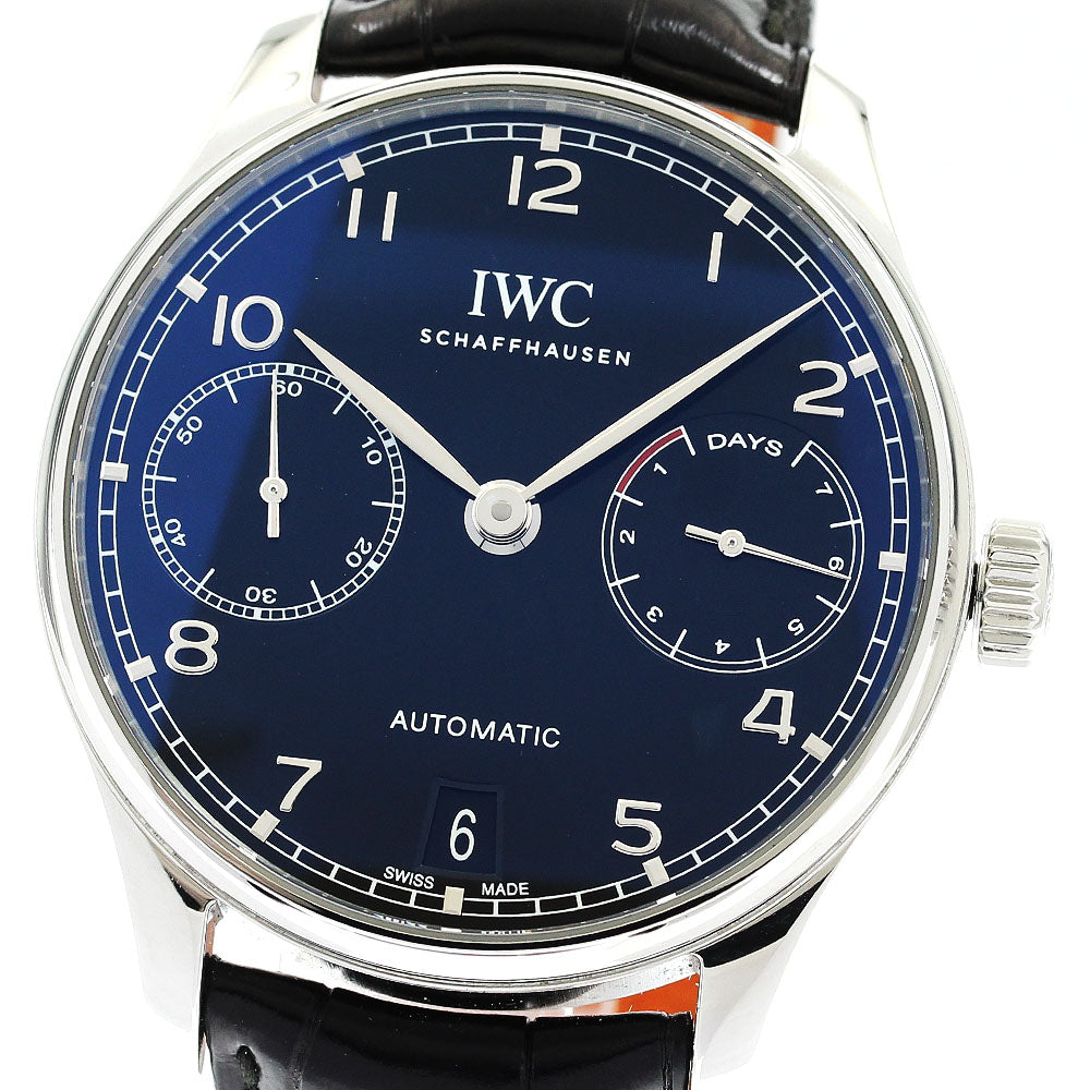 IWC SCHAFFHAUSEN Portugieser 7 Days Automatic IW500703 Date black Dial Automatic Men's Watch_904850