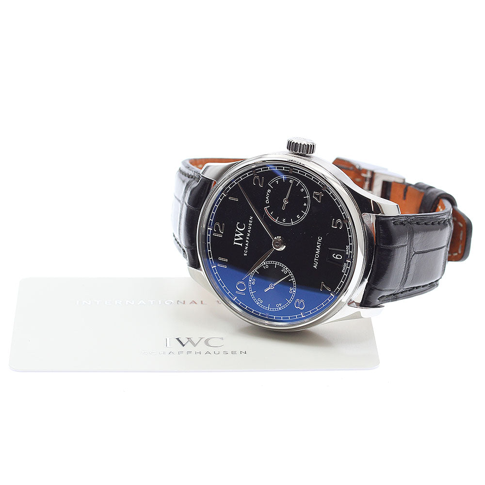 IWC SCHAFFHAUSEN Portugieser 7 Days Automatic IW500703 Date black Dial Automatic Men's Watch_904850