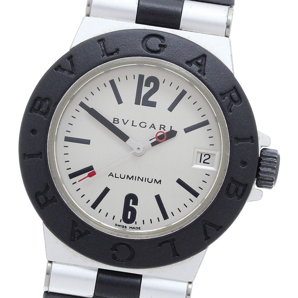 BVLGARI Aluminium AL32TA Date Silver Dial Quartz Boy's Watch_904853