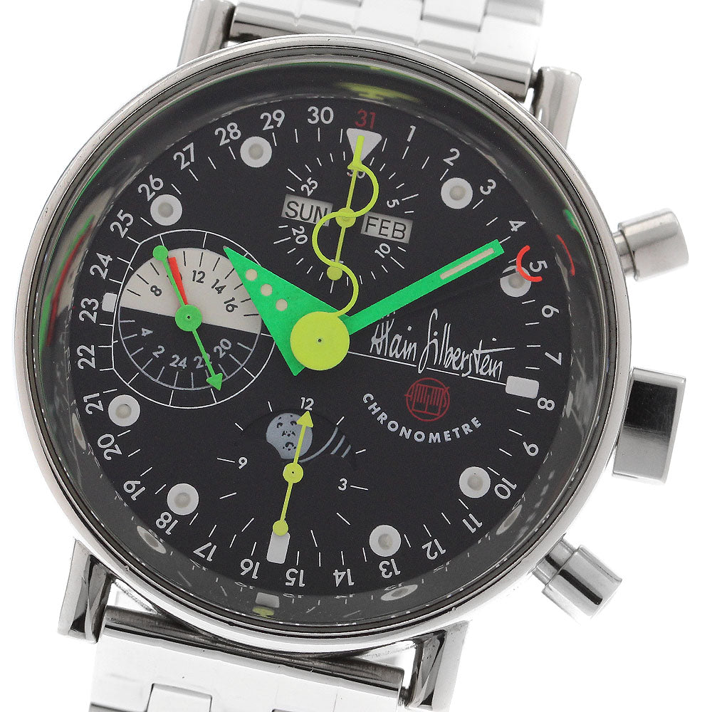 Alain Silberstein Chrono 2 Chronograph black Dial Automatic Men's Watch_904859