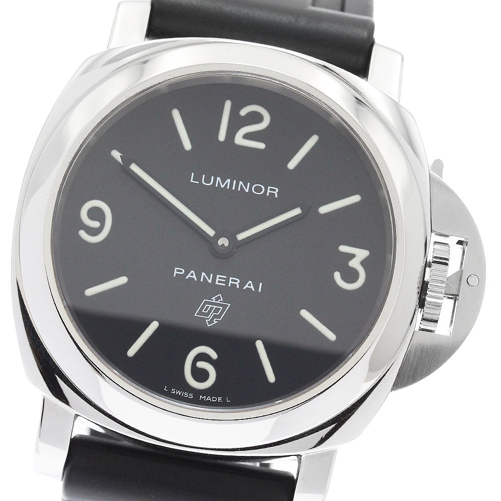 PANERAI Luminor base logo PAM00000 black Dial Hand Winding Men's Watch_904861