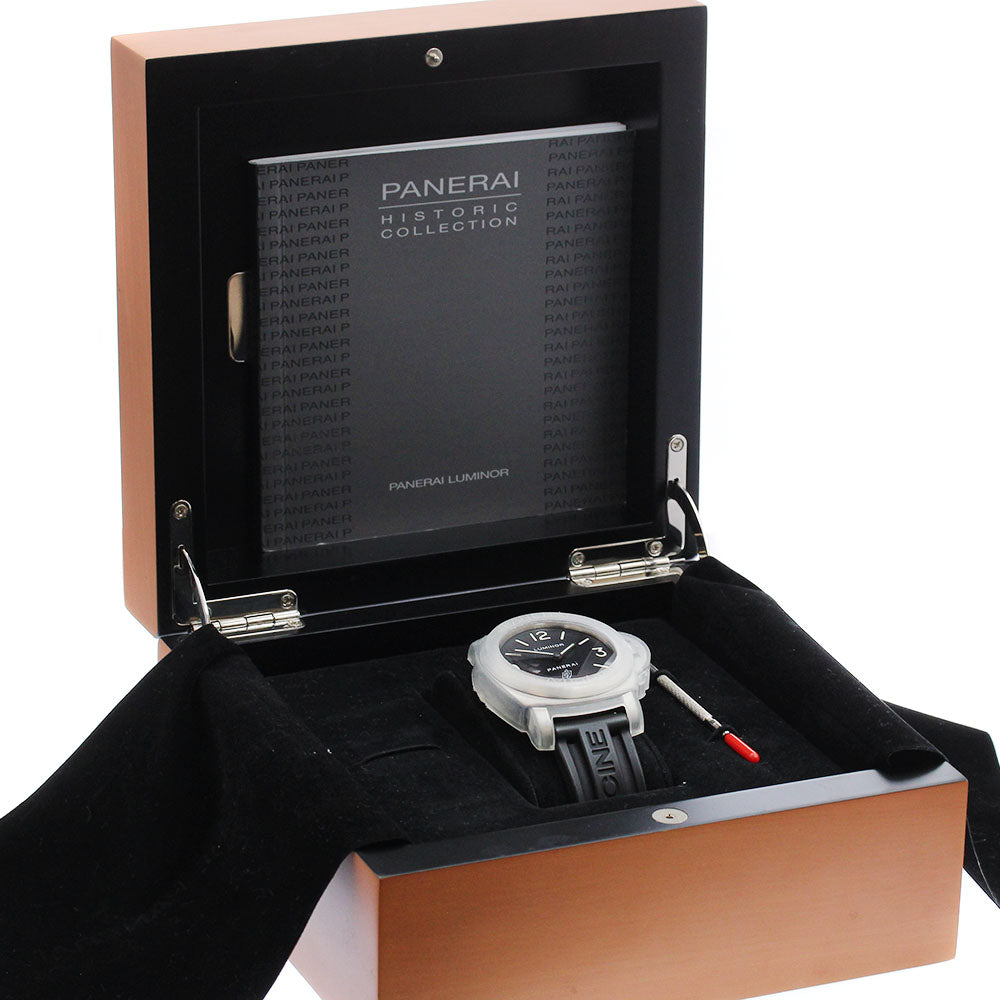 PANERAI Luminor base logo PAM00000 black Dial Hand Winding Men's Watch_904861