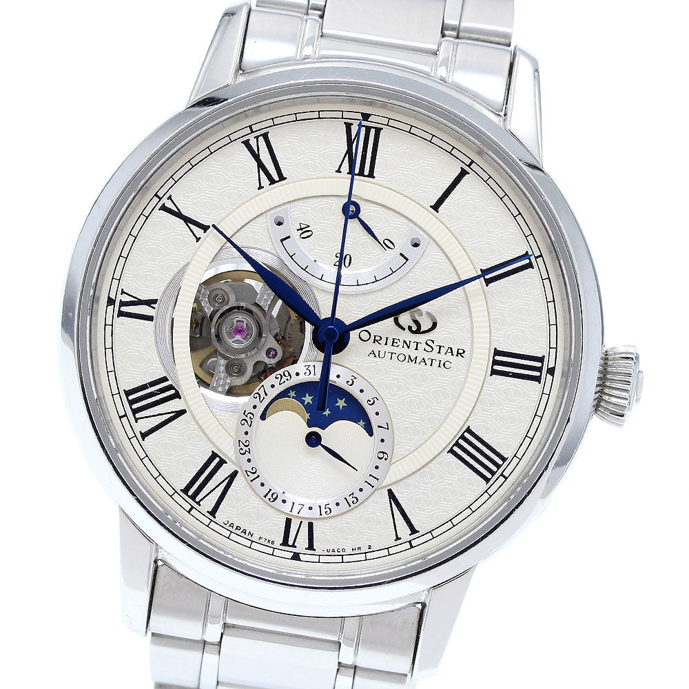 ORIENT Orient star F7X6-UAA0/RK-AM0001S Moon phase power reserve Silver Dial Automatic Men's Watch_904869