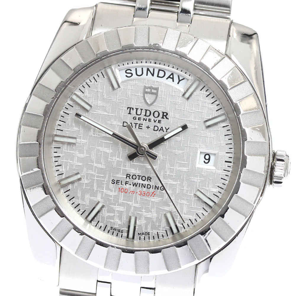 TUDOR Classic Date Day 23010 Silver Dial Automatic Men's Watch_904912