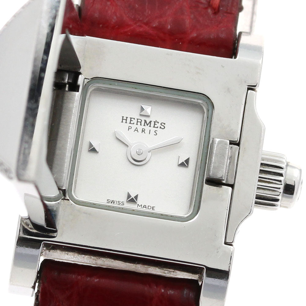 HERMES Minimedore ME2.131 diamond Silver Dial Quartz Ladies Watch_904925