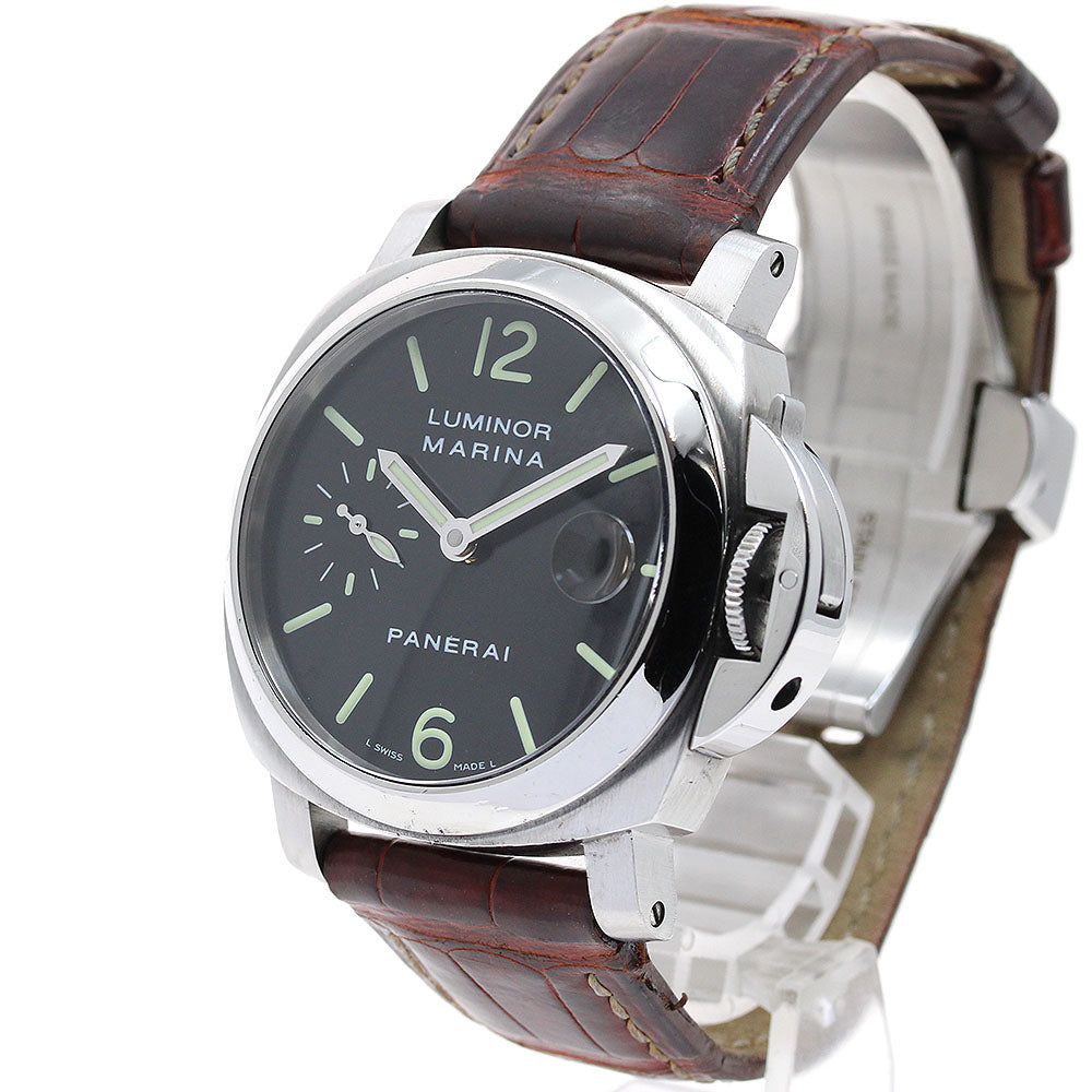 PANERAI Luminor Marina PAM00048 Small Second Date black Dial Automatic Men's Watch_904948