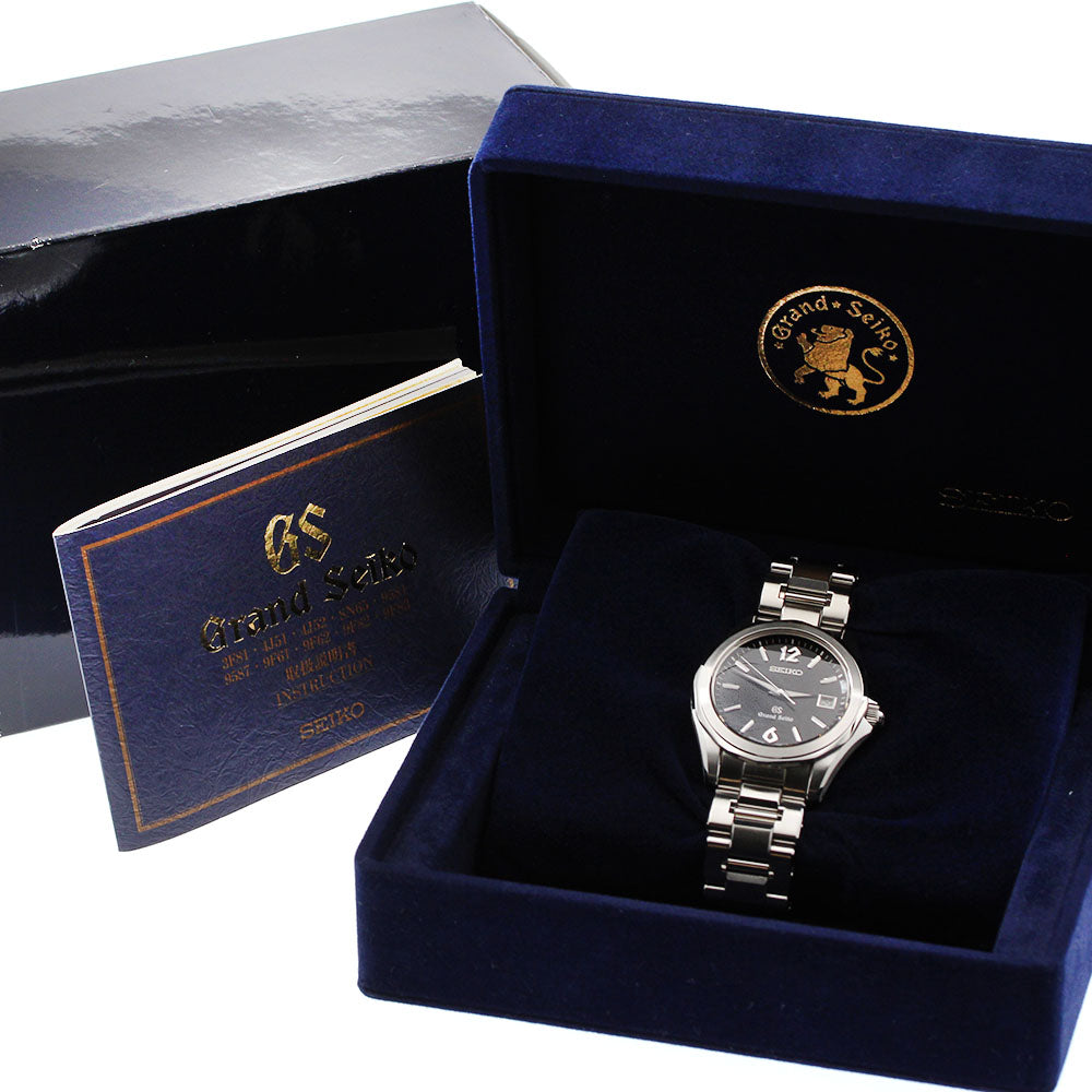 SEIKO Grand Seiko SBGX035/9F62-0A60 Date black Dial Quartz Men's Watch_904953