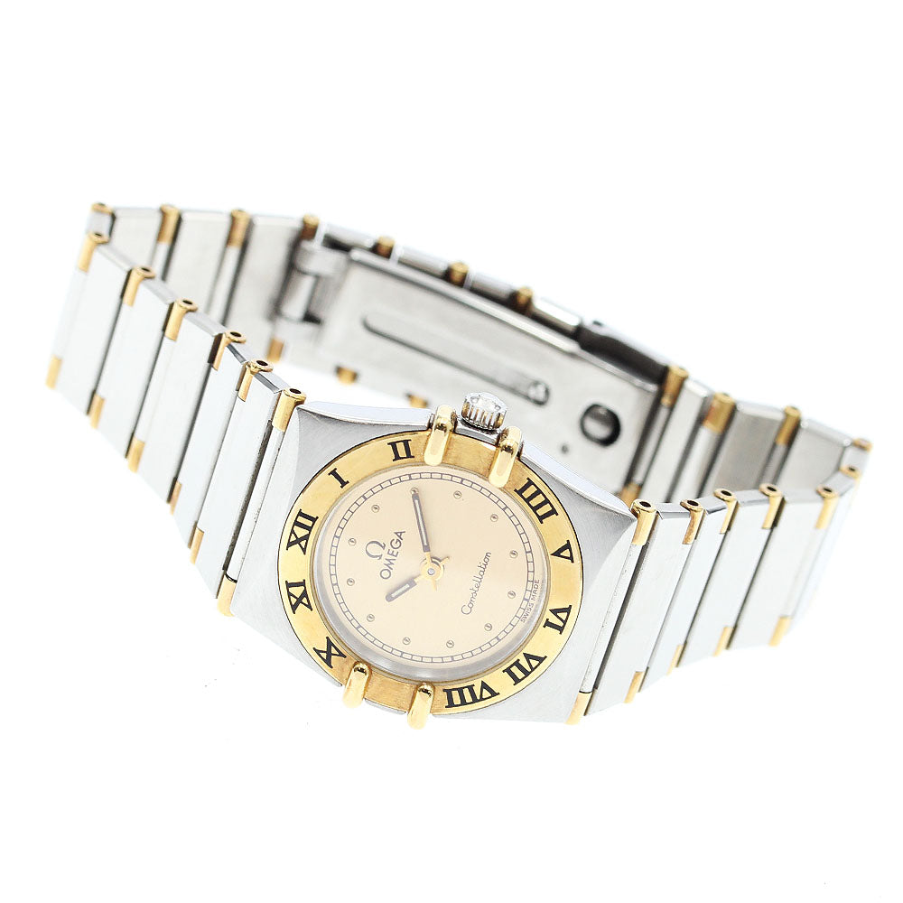 OMEGA Constellation harf bar gold Dial Quartz Ladies Watch_904963