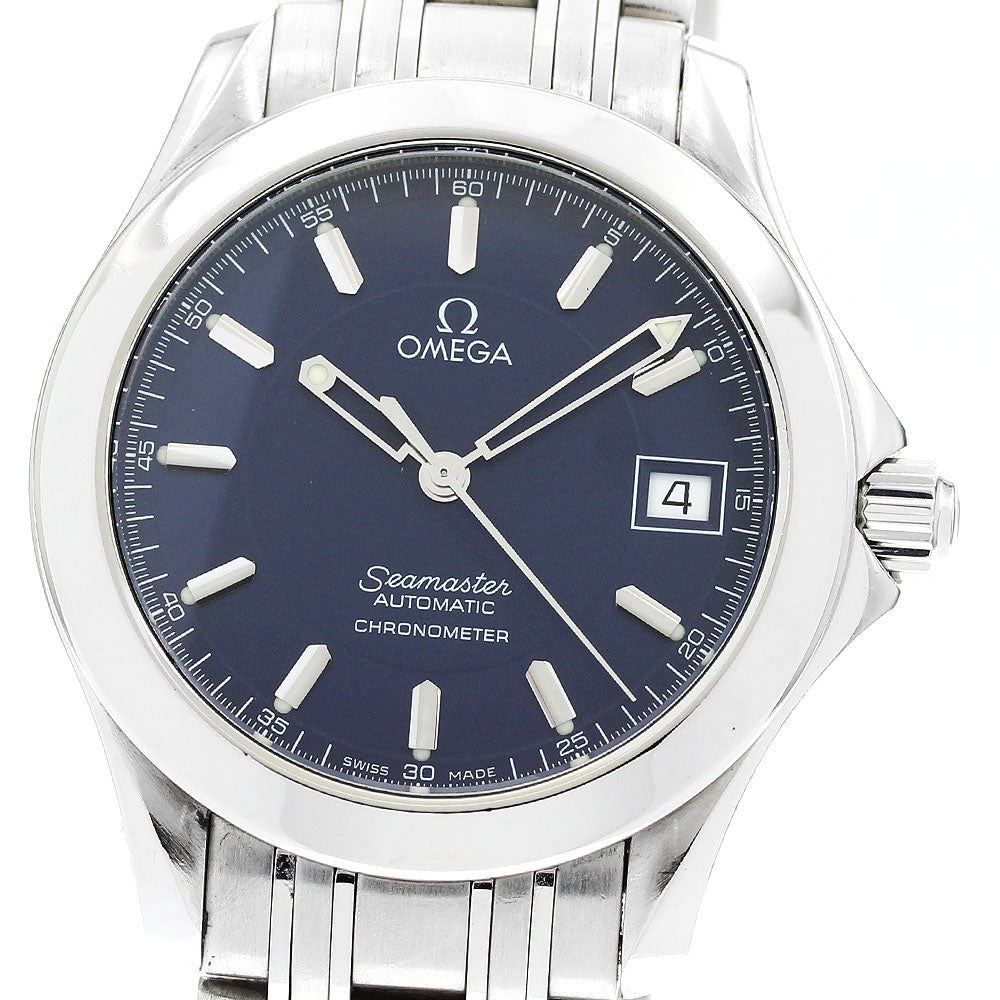 OMEGA Seamaster120m 2507.80 Jacques Mayol 2001 Navy Dial Automatic Men's Watch_904977