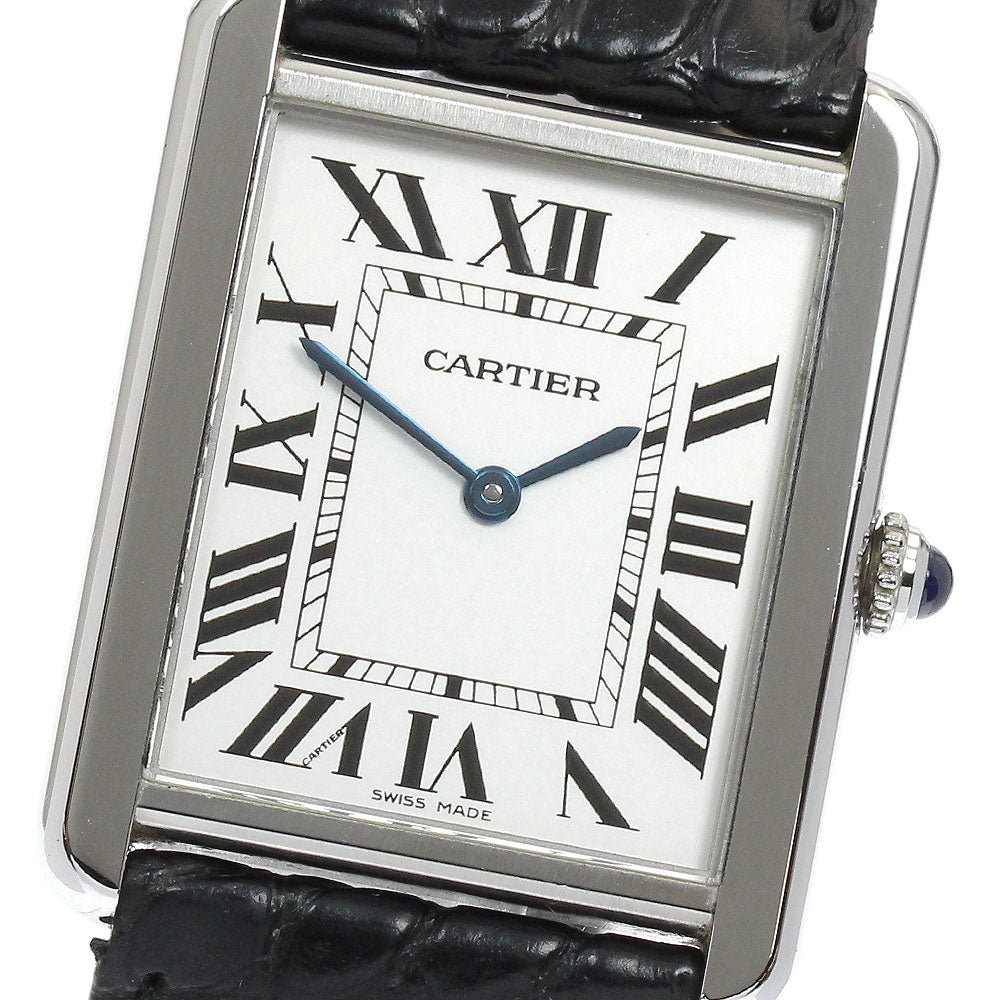 CARTIER Tank solo LM W1018355 Silver Dial Quartz Men's Watch_904998