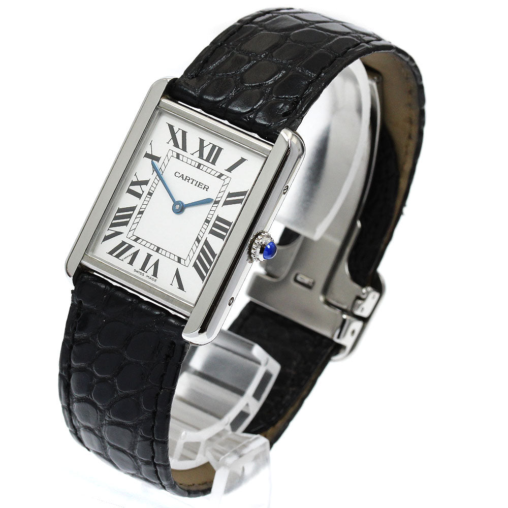 CARTIER Tank solo LM W1018355 Silver Dial Quartz Men's Watch_904998