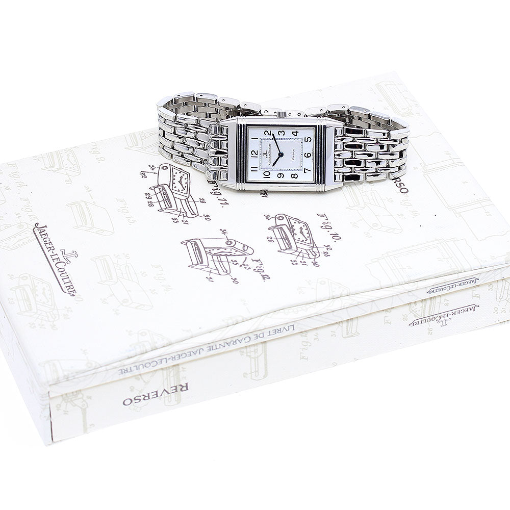 JAEGER-LECOULTRE Reverso 250.8.08/250.880.082 Classic Silver Dial Quartz Men's Watch_905013