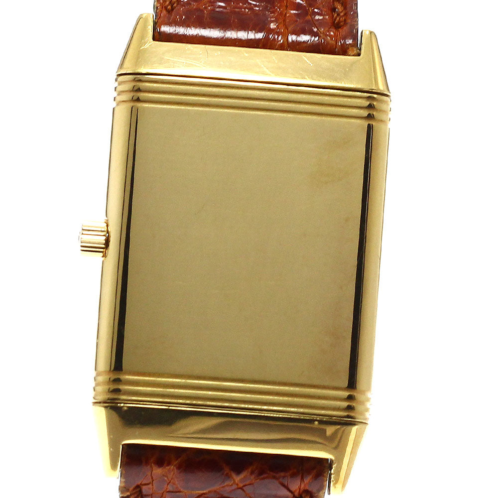 JAEGER-LECOULTRE Reverso Classic 250.1.11 K18YG date beige Dial Quartz Men's Watch_905023