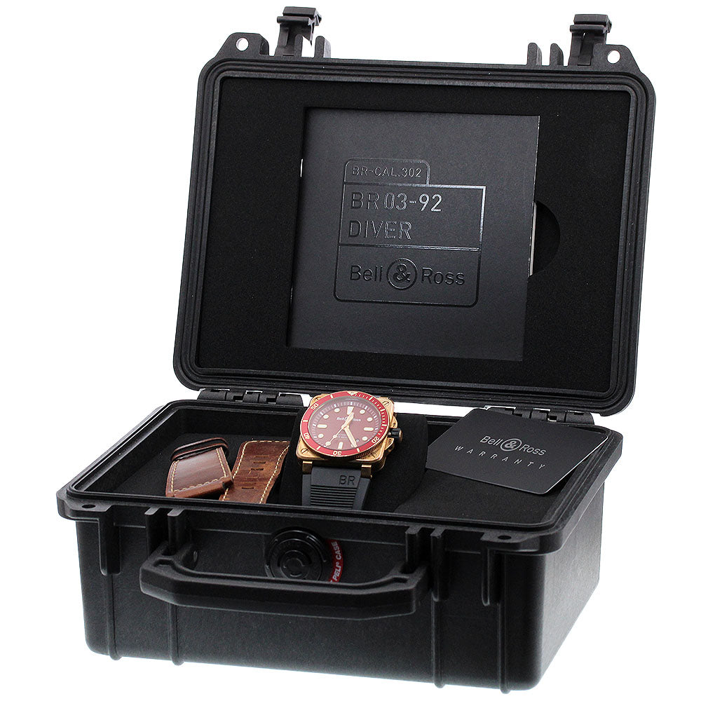 Bell＆Ross Diver Burgundy Bronze BR0392-D-RD-BR/SCA Automatic Men's Watch_905037