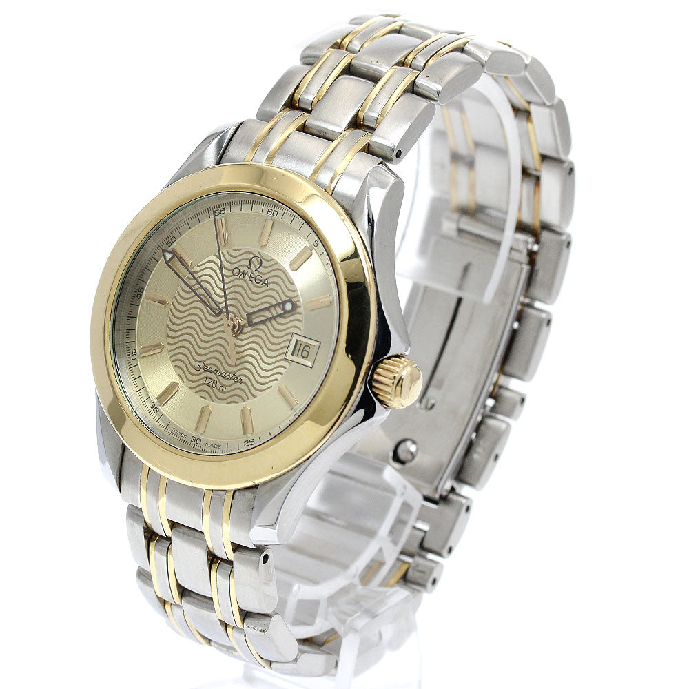 OMEGA Seamaster120 2311.11 Date YG bezel gold Dial Quartz Men's Watch_905041