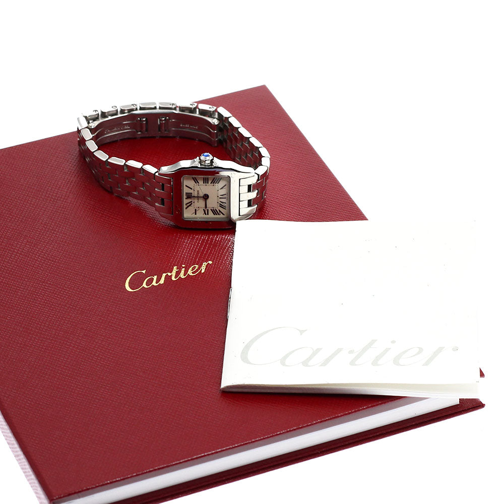 CARTIER Santos de Moiselle SM W25064Z5 beige Dial Quartz Ladies Watch_905045