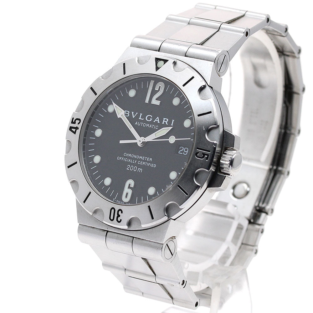 BVLGARI Diagono Scuba SD38S Date black Dial Automatic Men's Watch_905062
