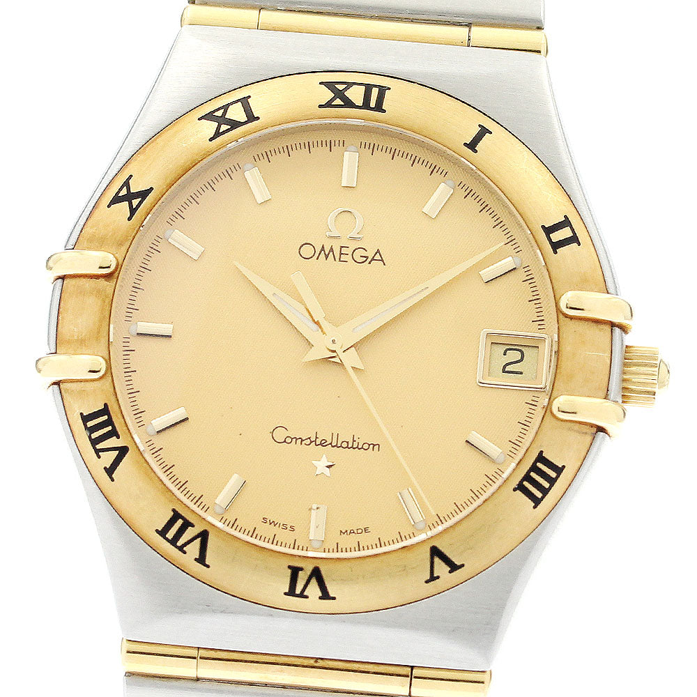 OMEGA Constellation 1212.10 Date gold Dial Quartz Men's Watch_905085