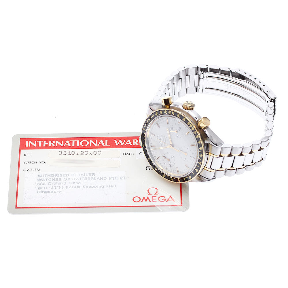 OMEGA Speedmaster 3310.20 Chronograph white Dial Automatic Men's Watch_905099