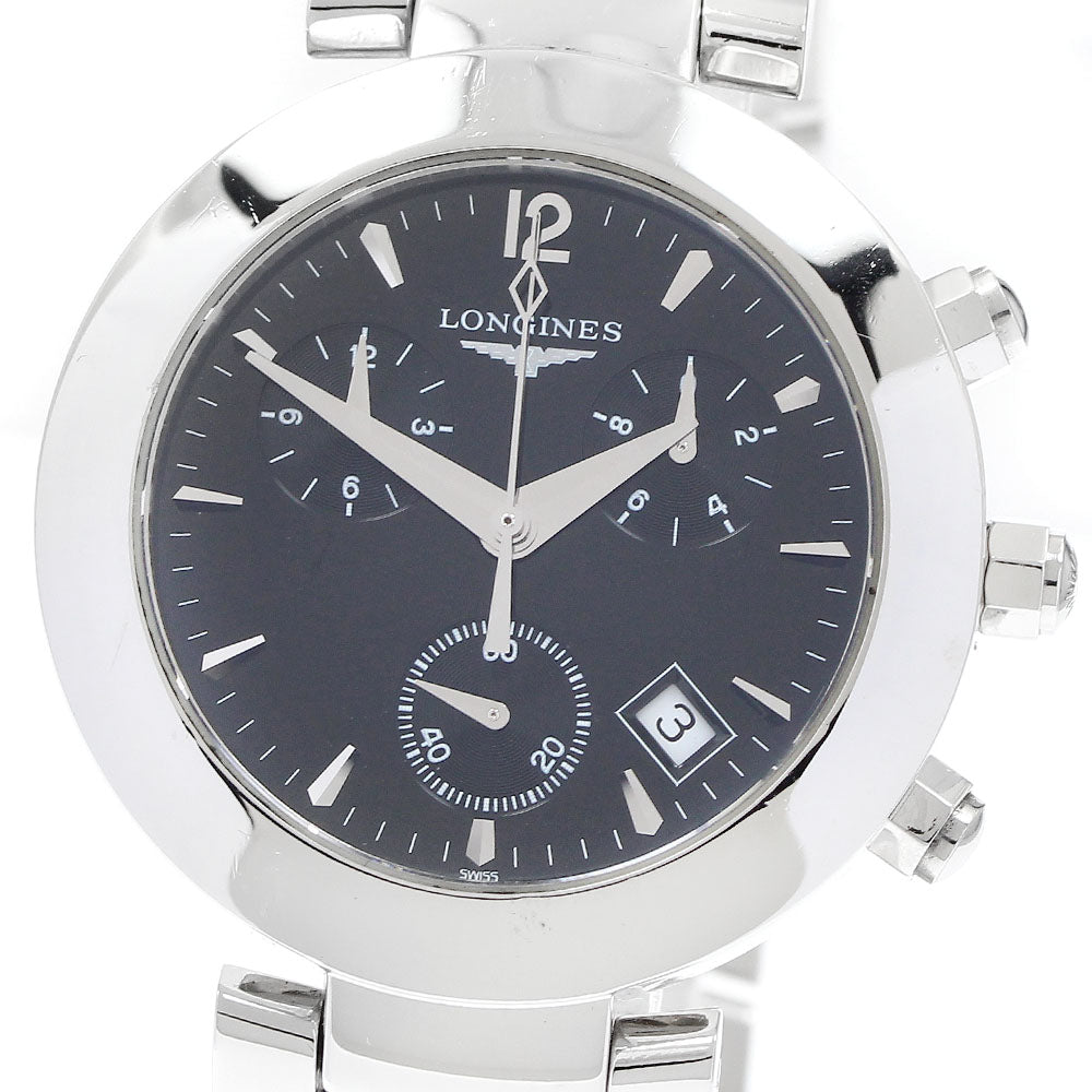 LONGINES Dolce Vita L5.677.4 Chronograph Date black Dial Quartz Men's_905100