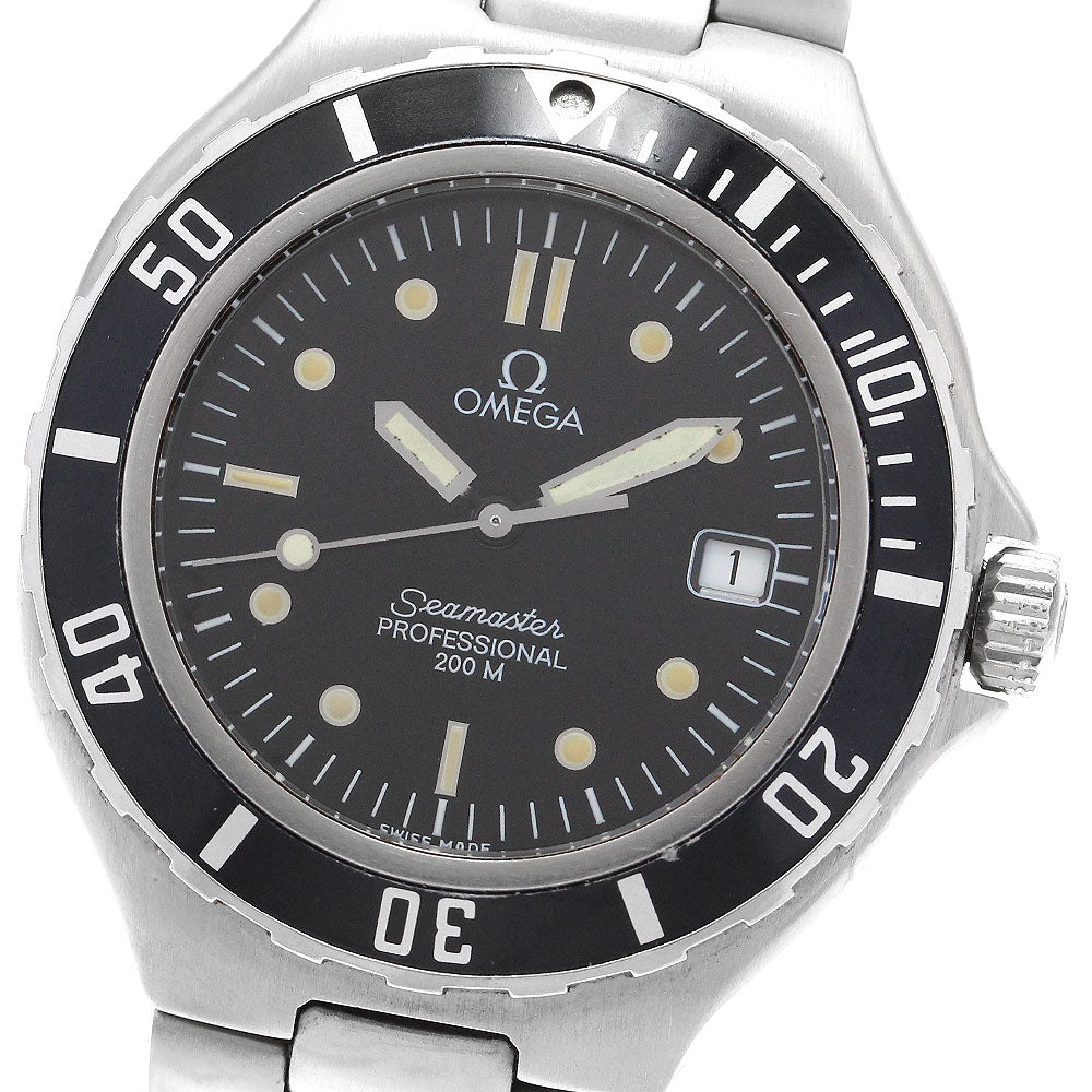 OMEGA Seamaster200 Date black Dial Quartz Men's Watch_905137