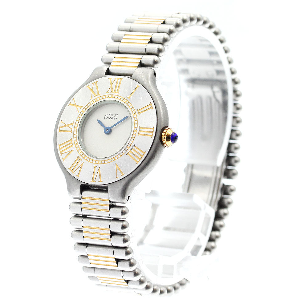 CARTIER Must21 84090171 Silver Dial Quartz Ladies Watch_905145