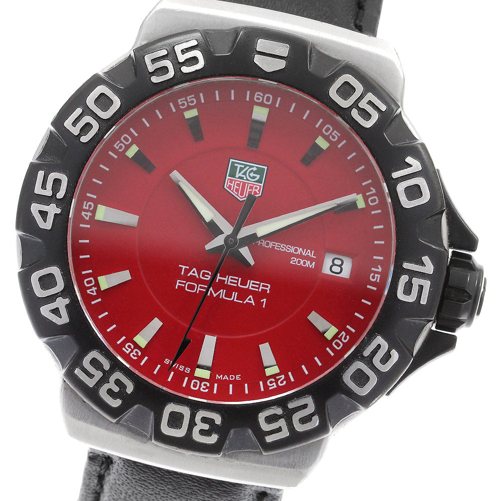 TAG HEUER Formula 1 WAH1112 Date Red Dial Quartz Men's Watch_905151