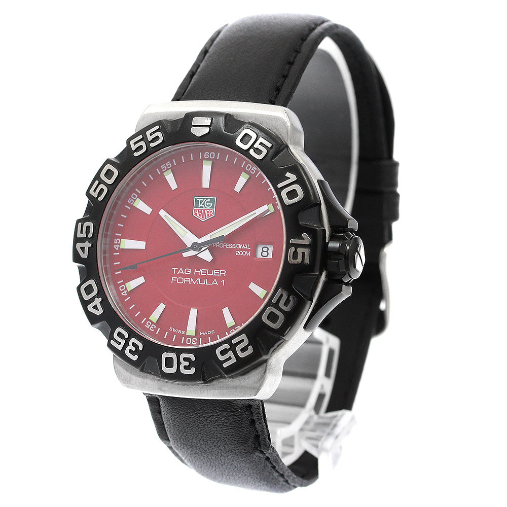 TAG HEUER Formula 1 WAH1112 Date Red Dial Quartz Men's Watch_905151