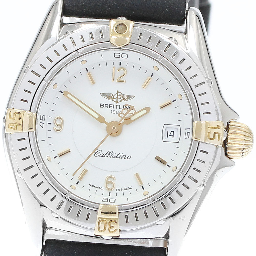 BREITLING Calistino B52045.1 Date white Dial Quartz Ladies Watch_905176