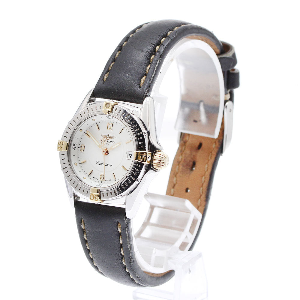 BREITLING Calistino B52045.1 Date white Dial Quartz Ladies Watch_905176