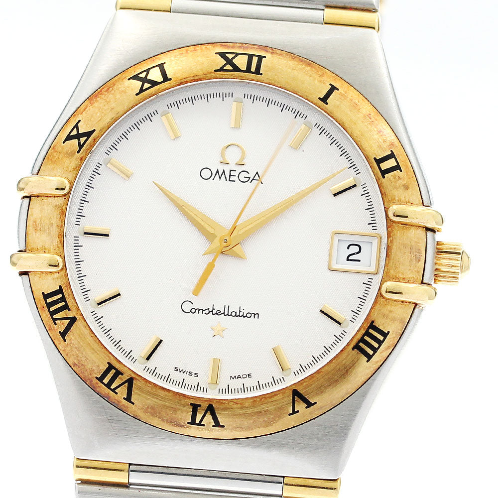 OMEGA Constellation 1312.30 date half bar Silver Dial Quartz Men's Watch_905182