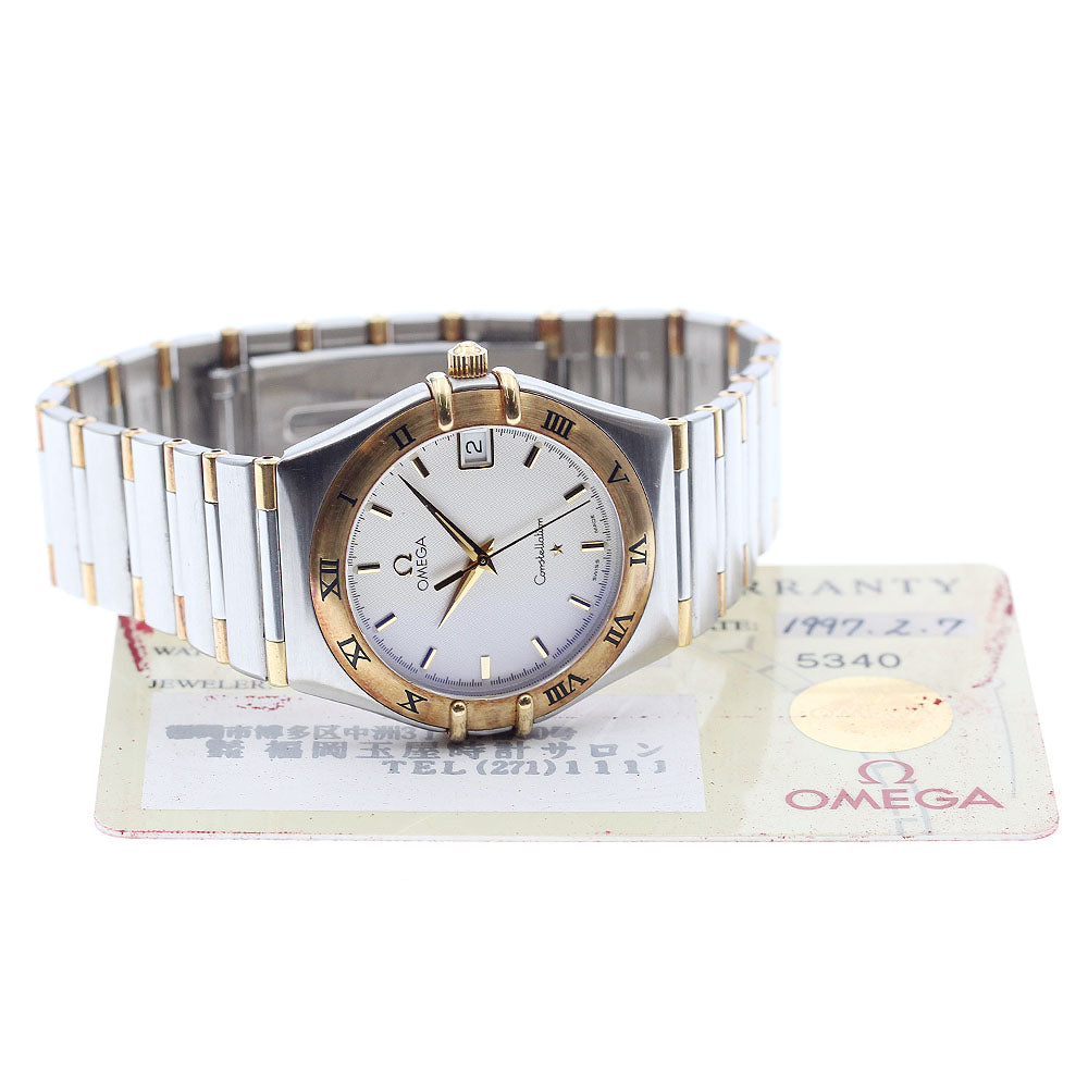 OMEGA Constellation 1312.30 date half bar Silver Dial Quartz Men's Watch_905182
