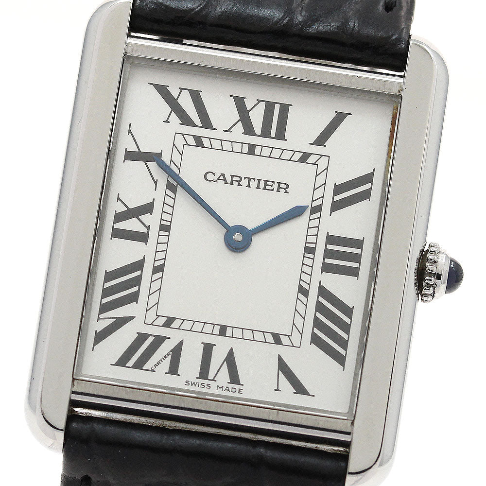 CARTIER Tank solo LM W1018355 Silver Dial Quartz Men's Watch_905191