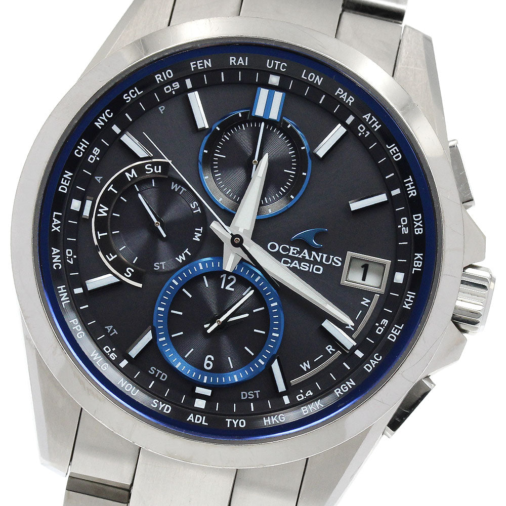 CASIO Oceanus 0CW-T2600-1AJF Chronograph Solar Powered Radio Men's Watch_905208