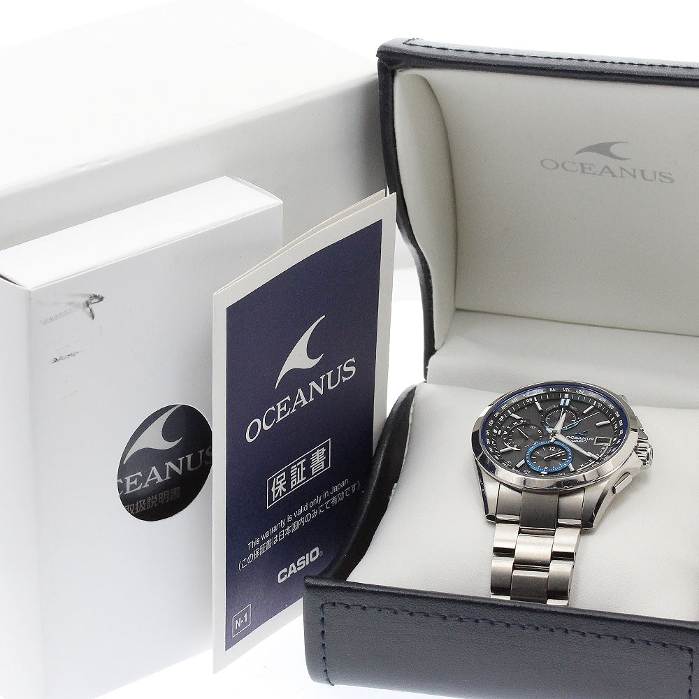 CASIO Oceanus 0CW-T2600-1AJF Chronograph Solar Powered Radio Men's Watch_905208