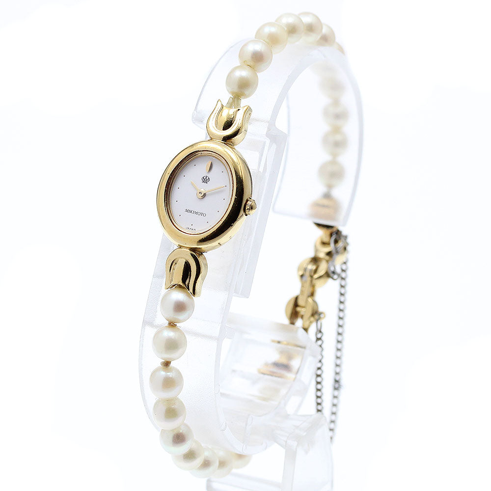 MIKIMOTO Pearl watch 1E20-3030 white Dial Quartz Ladies Watch_905210