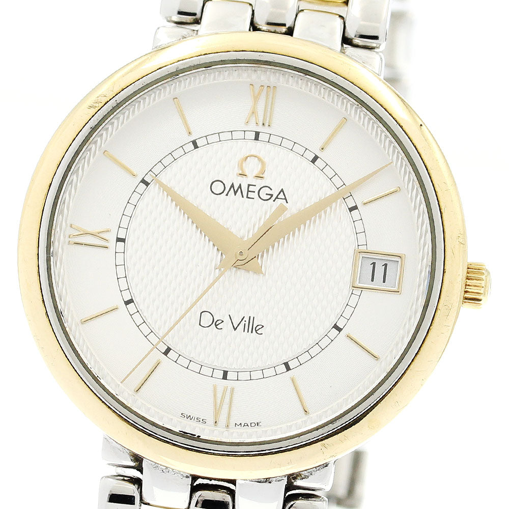 OMEGA De Ville Prestige 7314.31 Date Silver Dial Quartz Men's Watch_905215
