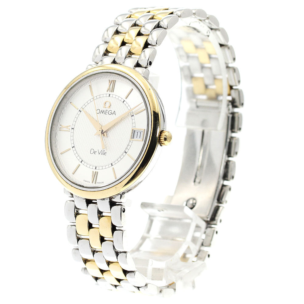 OMEGA De Ville Prestige 7314.31 Date Silver Dial Quartz Men's Watch_905215