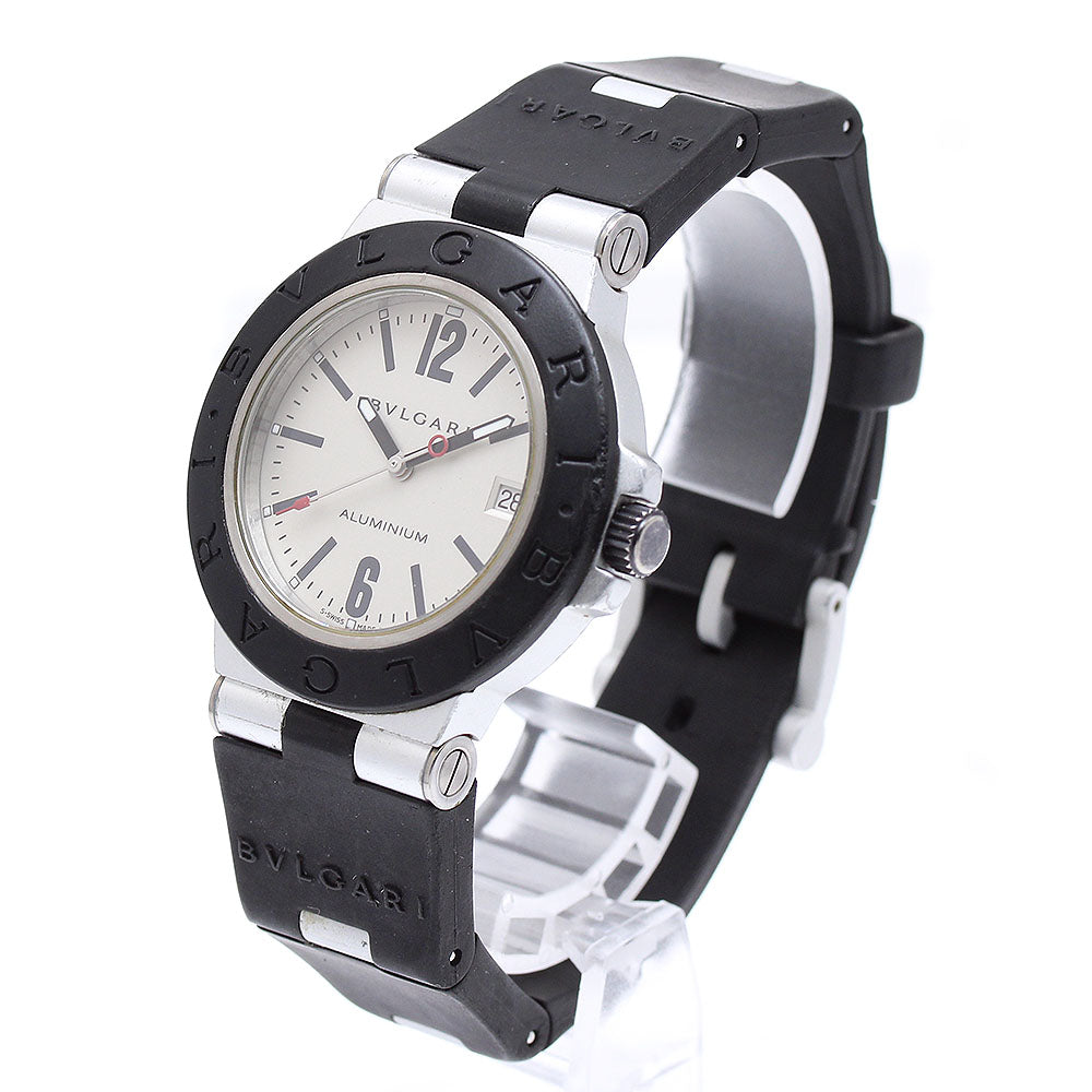 BVLGARI aluminum AL38TA Date Silver Dial Automatic Men's Watch_905216