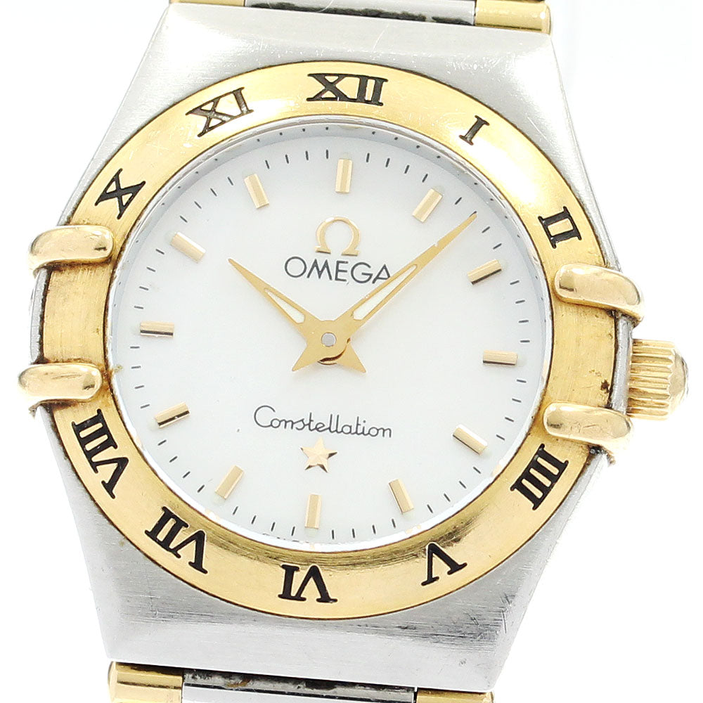 OMEGA Constellation 1362.70 White shell dial harf bar White shell Dial Quartz Ladies Watch_905221