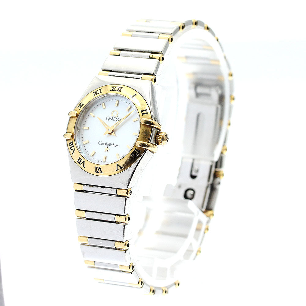 OMEGA Constellation 1362.70 White shell dial harf bar White shell Dial Quartz Ladies Watch_905221