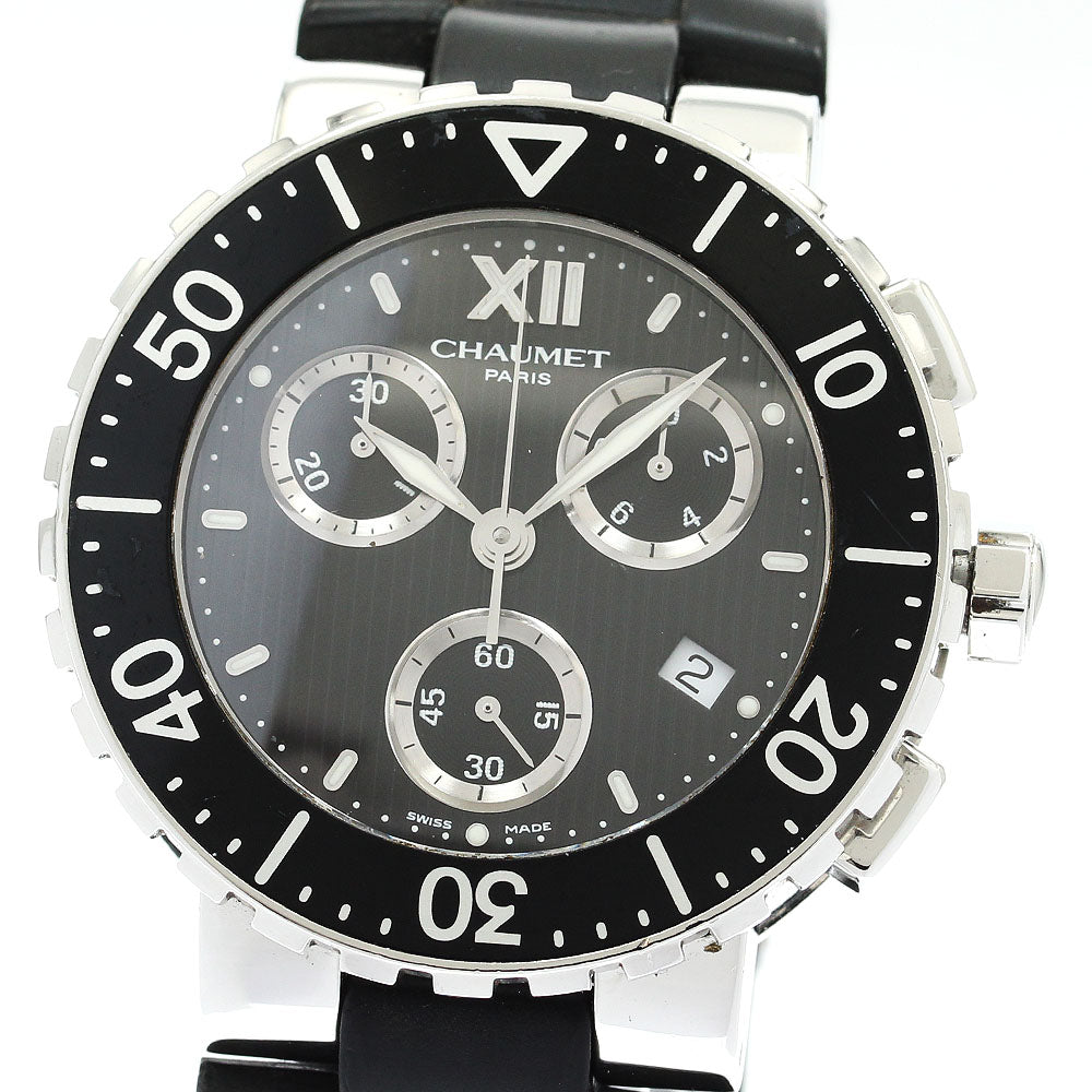 Chaumet Class one 625B Chronograph Date black Dial Quartz Men's Watch_905229