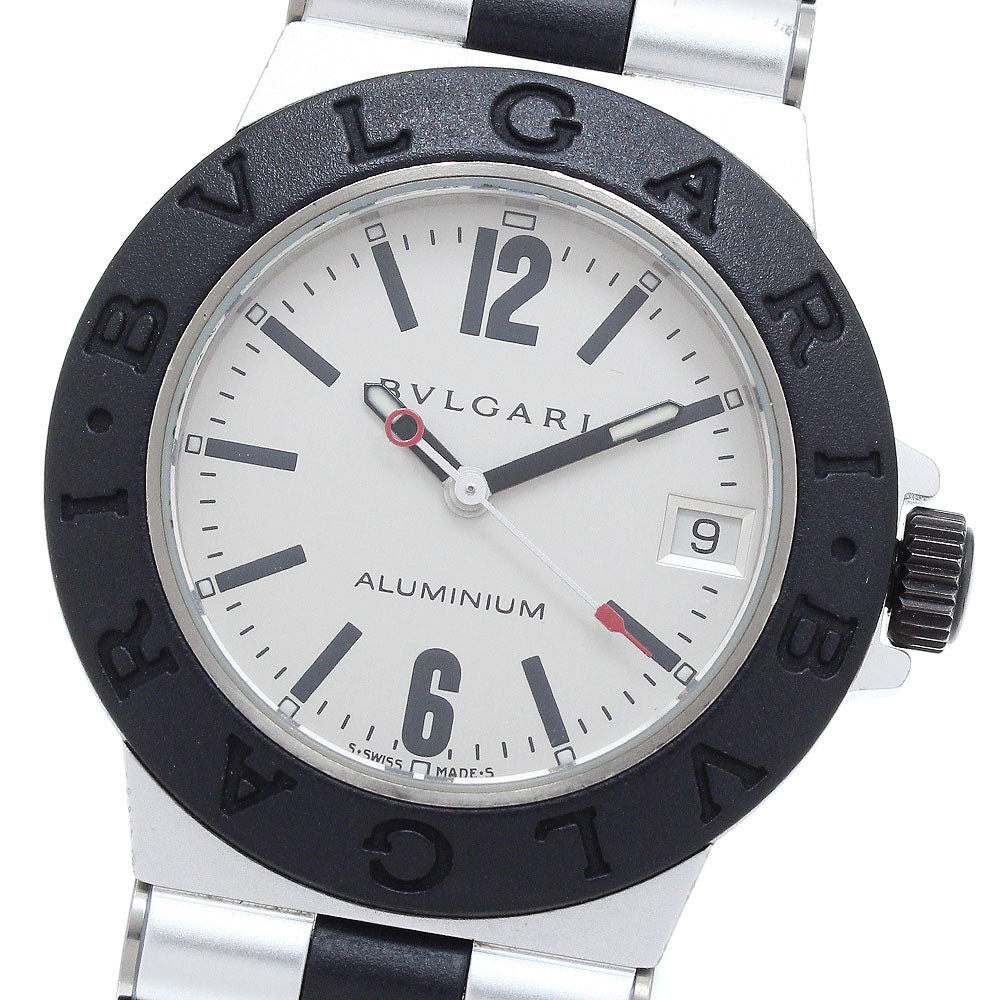 BVLGARI Aluminium AL32TA Date Silver Dial Quartz Boy's Watch_905240