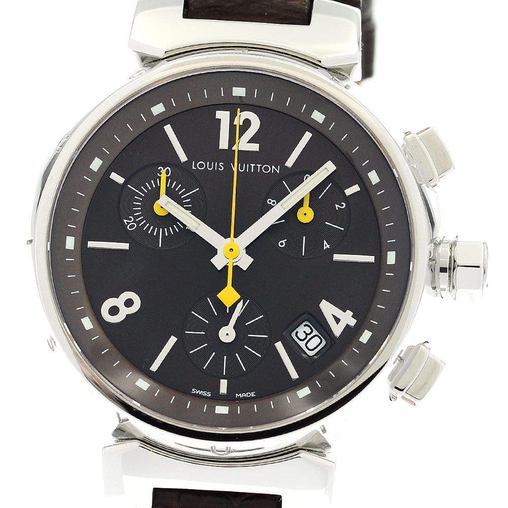 LOUIS VUITTON Tambour Q1321 Chronograph Brown Dial Quartz Boy's Watch_905241