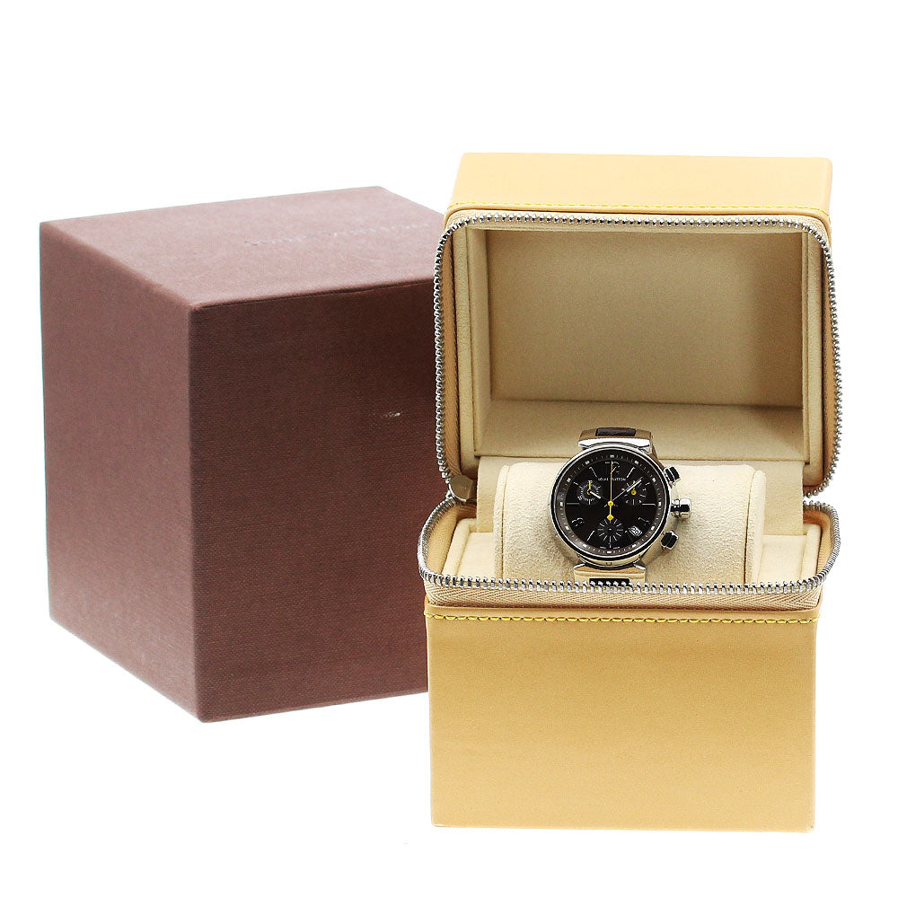 LOUIS VUITTON Tambour Q1321 Chronograph Brown Dial Quartz Boy's Watch_905241